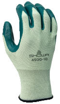 Glove - General Purpose - Showa 4500 Palm Coated Nitrile - Hansler.com