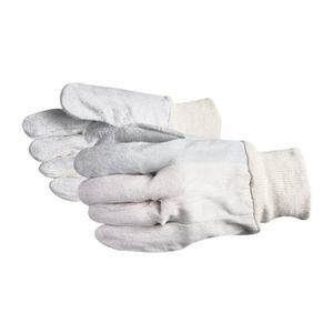 Glove - General Purpose - Superior Glove Economy Grade Cotton/Shoulder Split Leather Clute Cut/Index Finger Style 630Ki - Hansler.com