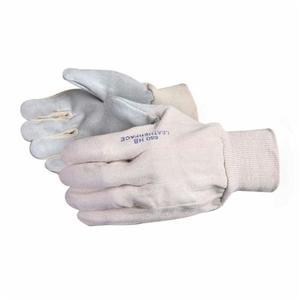 Glove - General Purpose - Superior Glove Heavy Cotton/Shoulder Split Leather/Stockinette Clute Cut/Full Finger Style Unlined 650HB - Hansler.com