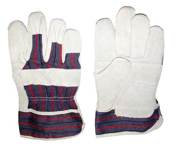 Glove - Work - Tuff Grade Cowhide Split Leather Fitter with Patch Palm TGG-416-L - Hansler.com