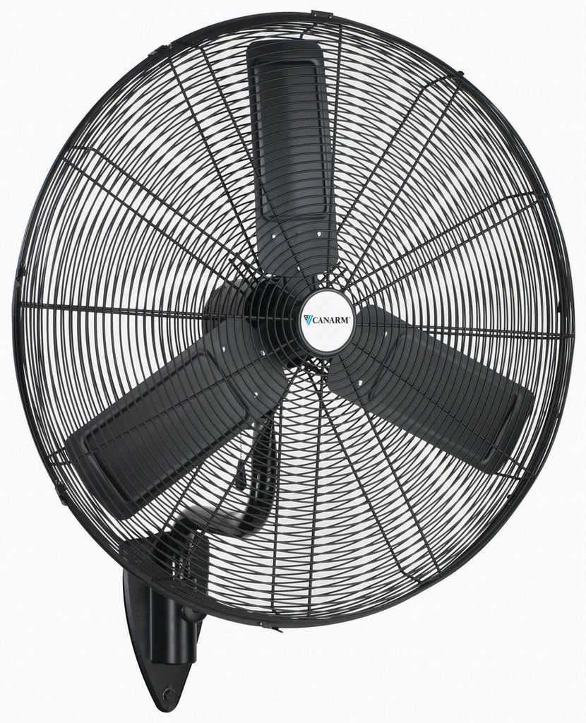 Fan - Canarm Commercial Circulating Wall Mount 3 Speed Stationary Non-Oscillating 24" or 30" WMKD - Hansler.com