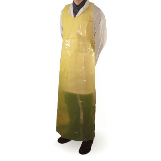 Apron - Superior Glove Disposable Heavy Duty Polyethylene 61 in Length 37 in Width A4YPD6137 - Hansler.com