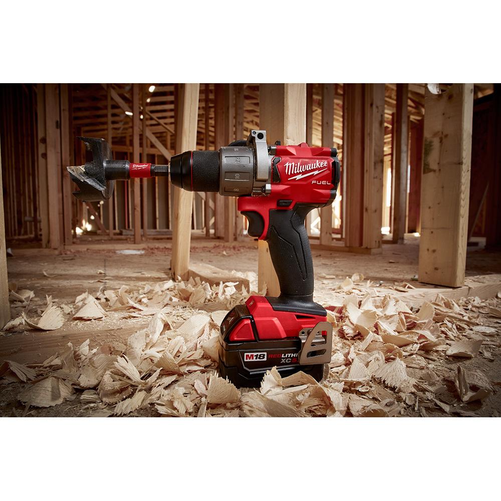 Hammer Drill - Milwaukee M18 FUEL 18 Volt Lithium-Ion Brushless Cordless  1/2 in. Hammer Drill Kit, 2804-22