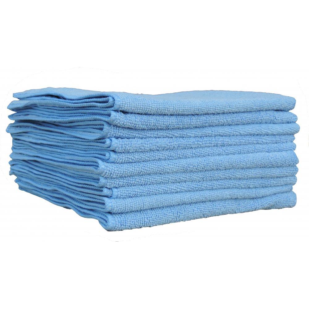 Cleaning Cloths - DC Blue Microfiber, 15 x 15* - Hansler.com