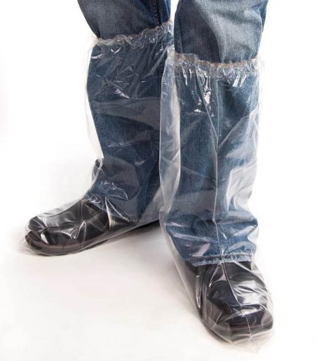 Boot Cover - Superior Glove KeepKleen Single-Use Slip-On Water-Resistant 18 in Elastic Top BOOTPD18 - Hansler.com