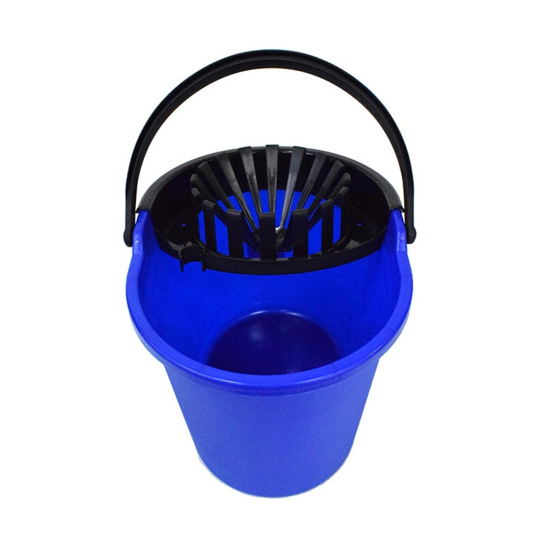 blue busket with black handle and black wringer, 13 Qtmop Bucket With Wringer, GENERAL CLEANING, PAILS & BUCKETS, 2060