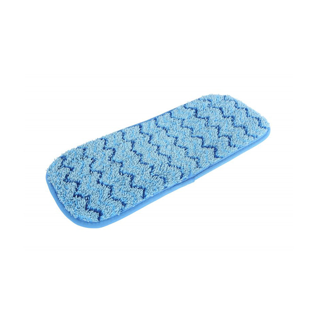 blue wet pad front view, Blue Microfiber Wet Pad, SIZE, 12 Inch, MICROFIBER, FLOOR PADS, 3312,3325,3326