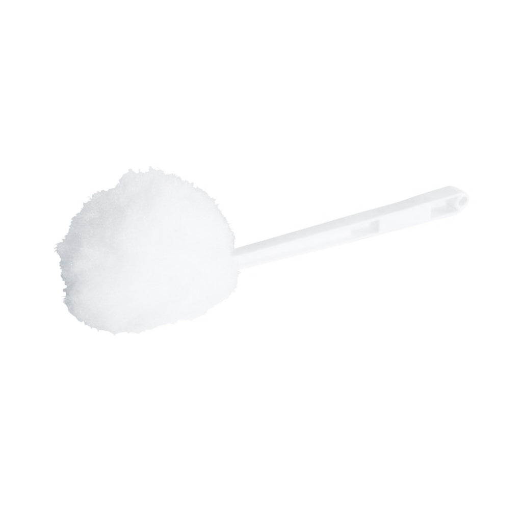 white toilet brush handle with white rough cleaning pom, Bowl Swab, WASHROOM CARE, BOWL SWABS, 3000