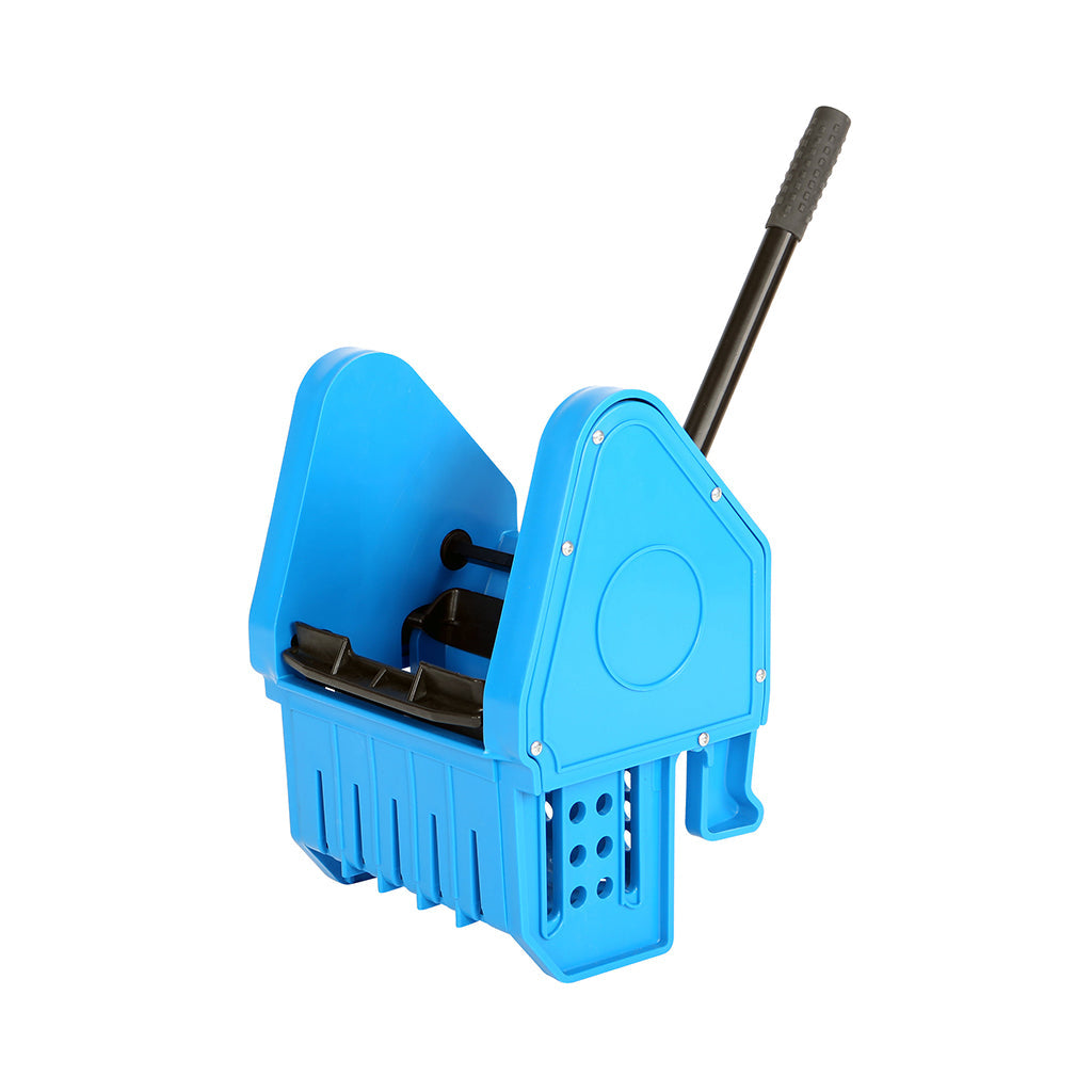 blue mop wringer with black handle and black grip, Downpress Wringer, SIZE, Blue, FLOOR CLEANING, BUCKETS & WRINGERS, 3079B