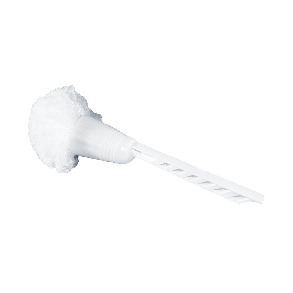 white toilet brush handle with white rough cleaning pom and cup, Bowl Swab With Cup, WASHROOM CARE, BOWL SWABS, 3500