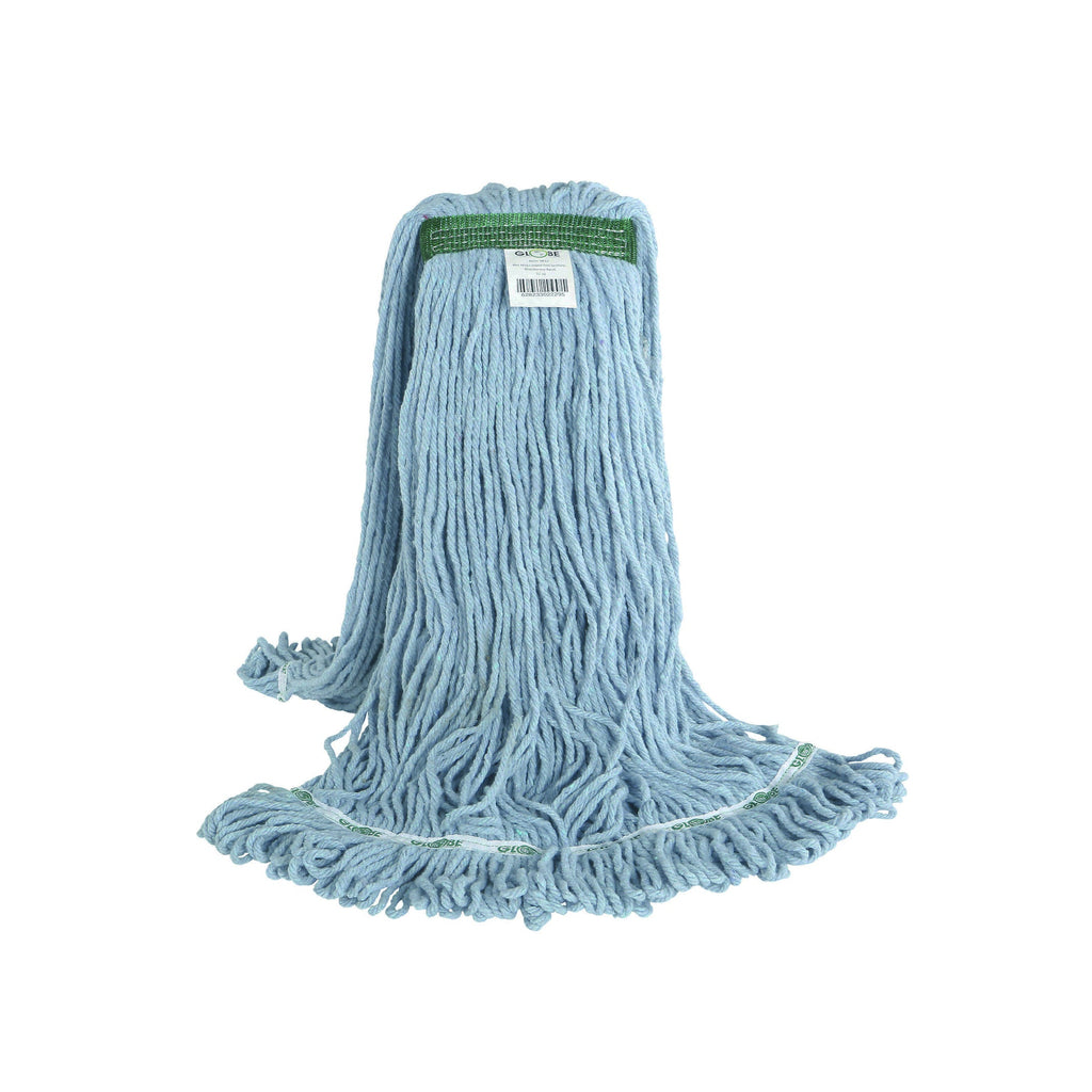 mop synthetic blue looped thread strands 32oz, Syn-Pro® Synthetic Narrow Band Wet Blue Looped End Mop, SIZE, 32 Oz, FLOOR CLEANING, WET MOPS, 3832