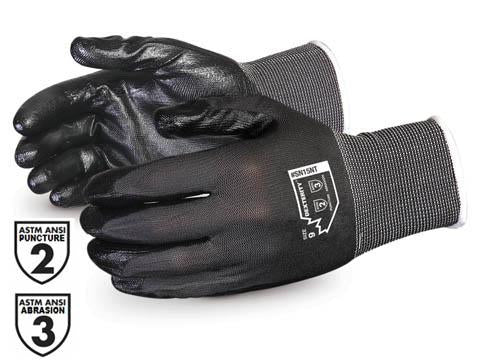 Glove - General Purpose - Superior Glove Dexterity 15-Gauge Nitrile Palm Nylon Knit SN15NT - Hansler.com