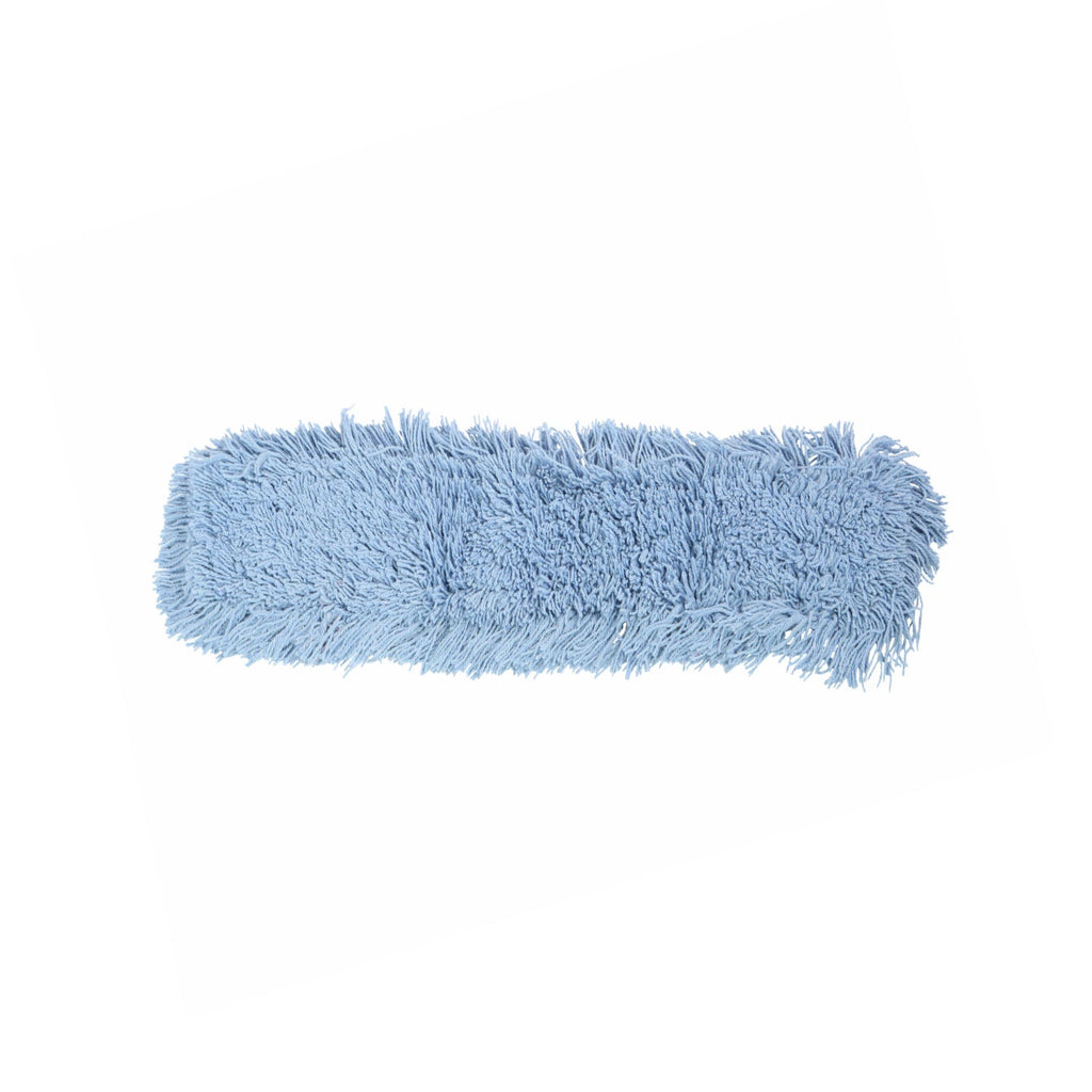 blue static cling dust mop close up 24inch x 5inch slip-on, Pro-Stat® Blue Slip-On Dust Mop Head, SIZE, 24 Inch X 5 Inch, FLOOR CLEANING, DUST MOPS, 3301