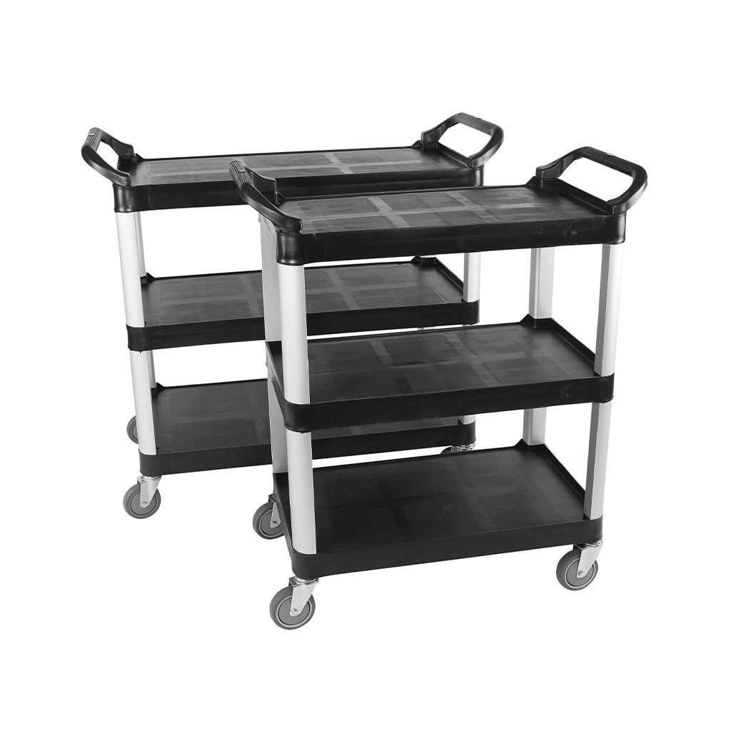 3 and 4 level black cart with wheels, Utility Carts, SIZE, Small / 400 Lbs / 33 Inch L X 17 Inch W X 37 Inch H, MATERIAL HANDLING, SERVICE-UTILITY CARTS, Best Seller, 5001,5002