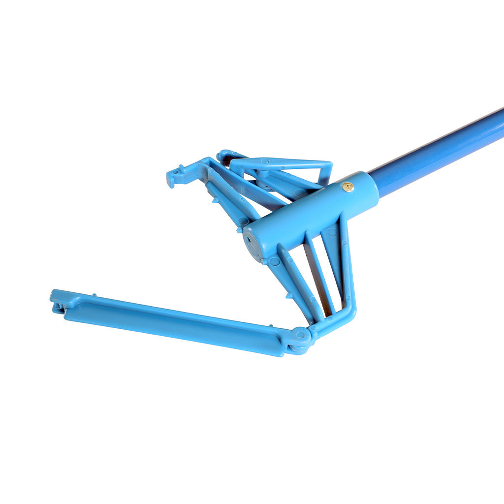 blue quick release mop handle open, Quick Release Metal Mop Handle, SIZE, 54 Inch, FLOOR CLEANING, HANDLES, Best Seller, 3122, 3121
