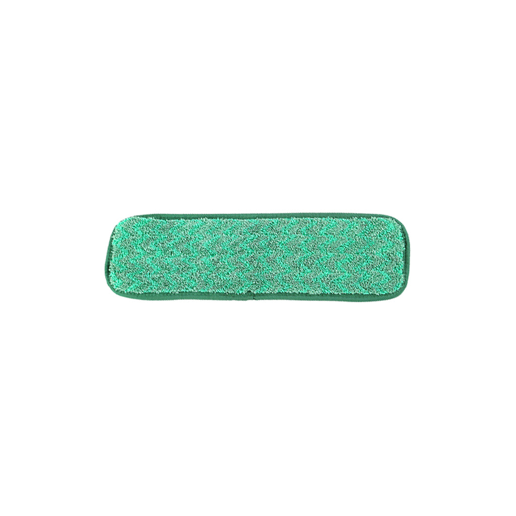green mop pad with dark green binding 18inch, Green Microfiber Dry Pad, SIZE, 18 Inch, MICROFIBER, FLOOR PADS, 3368